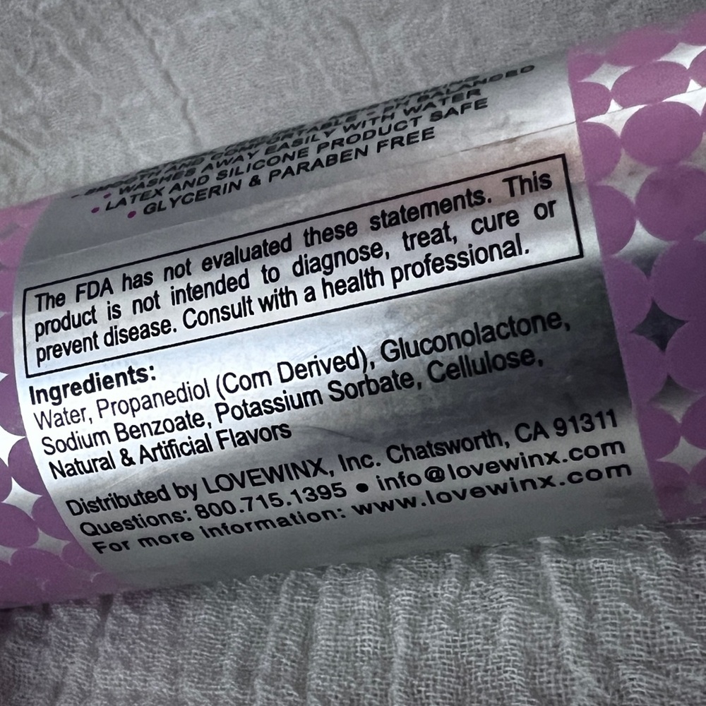 (3) LOVEWINX bottoms up darling thick water based personal moisturizer 4.2oz. - Picture 4 of 7